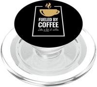 Alimentato dal caffè. Come un sacco di caffè. Design divertente del caffè. PopSockets PopGrip per MagSafe