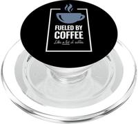 Alimentato dal caffè. Come un sacco di caffè. Design divertente del caffè. PopSockets PopGrip per MagSafe