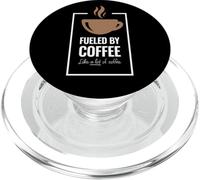 Alimentato dal caffè. Come un sacco di caffè. Design divertente del caffè. PopSockets PopGrip per MagSafe