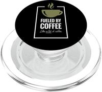 Alimentato dal caffè. Come un sacco di caffè. Design divertente del caffè. PopSockets PopGrip per MagSafe