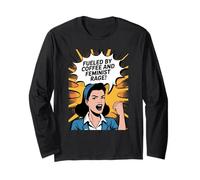 Alimentato dal caffè e dalla Rabbia femminista, Empowering Maglia a Manica