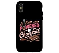 Alimentato dal cioccolato - Chocoholic Sweet Tooth Humor Custodia per iPhone X/XS