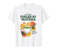 Alimentato dal tè rituale Quotidiano Matcha Kyoto Cafe Maglietta