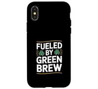 Alimentato dalla birra irlandese Green Brew St Patricks Day Custodia per iPhone X/XS