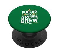 Alimentato dalla birra irlandese Green Brew St Patricks Day PopSockets PopGrip Adesivo