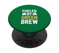 Alimentato dalla birra irlandese Green Brew St Patricks Day PopSockets PopGrip Adesivo