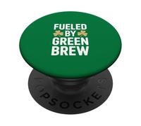 Alimentato dalla birra irlandese Green Brew St Patricks Day PopSockets PopGrip Adesivo