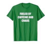 Alimentato dalla Caffeina e dal Caos Maglietta, Uomo, Verde Mela, 3XL