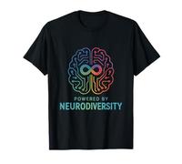 Alimentato dalla consapevolezza dell'ADHD sull'autismo cerebrale della neurodiversità Maglietta