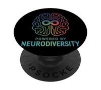 Alimentato dalla consapevolezza dell'ADHD sull'autismo cerebrale della neurodiversità PopSockets PopGrip Adesivo