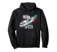 Alimentato dalla Passione Alimentato da Speed Race Car Racing Driver Felpa con Cappuccio