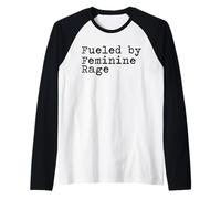 Alimentato dalla Rabbia Femminile Maglia con Maniche Raglan