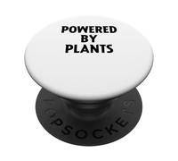 Alimentato dalle piante: corsa, vegano, vegetariano, pace, palestra PopSockets PopGrip Adesivo