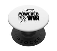 Alimentato per vincere energia fulmin PopSockets PopGrip Adesivo