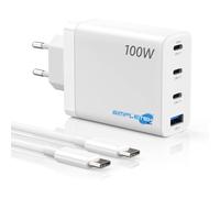 ALIMENTATORE 100W GAN QUICK CHARGE 3 X USB-C TYPE-C ( 2 X 100W + 1 X 23W ) USB