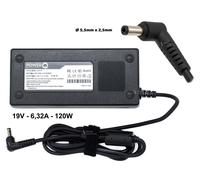 Alimentatore PowerQ 120W 19V 6,32A (5,5x2,5)mm per Toshiba Satellite A30 A35