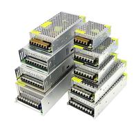 Alimentatore 12V 5V 24V Adattatore LED Trasformatore AC DC Telecamera CCTV | Alimentatore switching, ingresso AC 110-240V, uscita DC 12V 5V 24V, 2-30A, 24-360W, metallo, per LED CCTV.(3 Years)