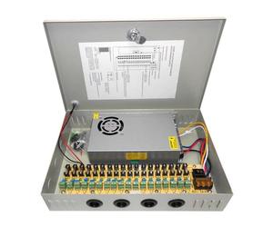 ALIMENTATORE 18 CH USCITE PER TELECAMERA ALIMENTAZIONE STABILIZZATO RACK BOX
