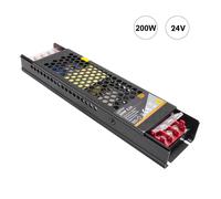 Alimentatore 200W trasformatore stabilizzato slim 24V 8.3A strisce luci LED 230V