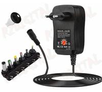 ALIMENTATORE 30W DC 3V 4.5V 5V 6V 7.5V 9V 12V UNIVERSALE TRASFORMATORE SPINOTTI