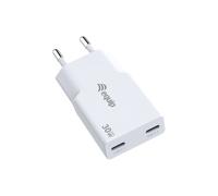 6544960 ALIMENTATORE 30W GAN 2 PORTE SLIM W 2USB C QC+PD3.0