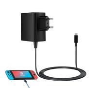 Alimentatore 45W GaN per Steam Deck e Nintendo Switch [OLED/Lite/Modello] con Dock TV - Supporta la modalità TV 15V/3A - Alimentatore compatto incluso cavo USB-C da 1,8m