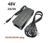 Alimentatore 48V 2A 3A Alimentatore universale AC DC 48 Volt UK AU EU US EU4.8mm Adattatore da 220v a 48 V 48V2A 48V3A Adattatore