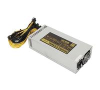 Alimentatore a Basso Rumore da 2000 W, Alimentatore Compatto con Spegnimento Automatico con Ventola di Dissipazione del Calore da 1500 Giri/min, Alimentatore da Miniera con