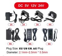 Alimentatore a commutazione Trasformatore di illuminazione AC 110V ~ 220V a DC 5V 12V 24V Adattatore di alimentazione LED 1A 2A 3A 4A 5A 6A 8A 10A Per fotocamera