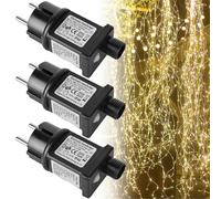 Alimentatore a LED da 31 V, 3 adattatori di alimentazione con funzione di memoria e timer, 8 modalità LED trasformatore driver, IP44, connettore 6 W, adattatore di ricambio a bassa tensione per luci