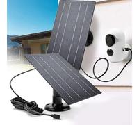 Alimentatore a pannello solare da 10 W 5 V, caricatore per telecamera di sicurezza all'aperto, pannello solare impermeabile IP65 con cavo di ricarica