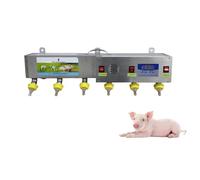 Alimentatore A Parete Per Suinetti, Allattatrice Universale Per Agnelli, Alimentatore Automatico In Acciaio Inossidabile A 6 Tettarelle Con Simulazione Sonora Per Fattorie