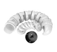 Alimentatore a Prova di Pioggia con 8 Porte e a Foro per Kit di Alimentazione Automatica del Pollame Rosso (WHITE)