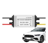 Alimentatore abbassatore per riduzione della tensione | Adattatore di corrente regolabile variabile | Trasformatore riduttore 12 V sicuro compatto | Per autocarri camper elettronici