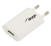 Alimentatore AK-CH-03WH: rete a impulsi, spina 5VDC 1A bianco AKYGA