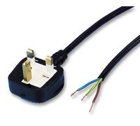 Alimentatore Alimentazione Cavo,UK Spina A Senza Terminali,250V AC 13A 2m Nero -