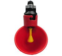 Alimentatore automatico di bevitore di pollame,Tazze per bere acqua per bestiame pollo gallina anatra uccello,Alimentatore di acqua in plastica rossa