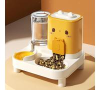 Alimentatore Automatico per Animali Domestici 2 in 1 Dispensatore di Cibo E