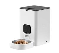 Alimentatore automatico per animali domestici, quadrato, 4L6L, secchio per la conservazione degli alimenti, temporizzato quantitativo, rimovibile, compatibile con gatti e cani, accessori per animali