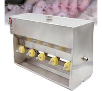 Alimentatore automatico per capezzoli con temperatura costante, 10 capezzoli, simulazione del suono per l'alimentazione di suinetti e agnelli