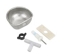 Alimentatore Automatico per Conigli Staless 10 Pezzi Attrezzatura per Allevamento di Conigli Ciotola per Acqua Potabile per Capezzoli in Acciaio Inossidabile Antigraffio
