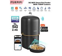 Alimentatore automatico per gatti Fotocamera Pet Smart Cat Food Kibble Dispenser 2.4G/5GWiFi Tuya APP Controllo Alimentatore automatico per accessori per cani gatto