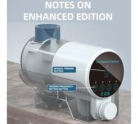 Alimentatore automatico per pesci Distributore di cibo elettrico Supporto timer Modalità manuale automatica Acquari Acquari (Versione di aggiornamento)
