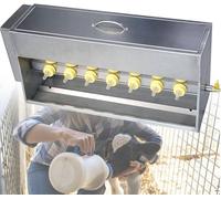 Alimentatore automatico per suinetti con mangiatoia in acciaio inossidabile per l'alimentazione efficiente di maialini e agnelli