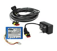 Alimentatore, batteria 3400mAh, cavo per McCulloch ROB R1000 (2017) R600 (2017)