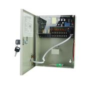 Alimentatore box 12V 9 Uscite 15 A Funzione UPS 180 W Batteria Cassa in metallo