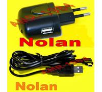 Alimentatore CARICABATTERIA NOLAN N-COM presa USB + MINI USB SPCOM00000023 + 51
