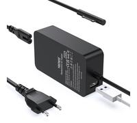Alimentatore Caricatore Surface Pro 65W per Microsoft Surface Pro 11/10/9/8/7+/7/6/5/4/3/X, Surface Laptop 4/3/2/1, Surface Book 3/2/1, Surface Go 4/3/2 Tablet Modello 1706 Caricabatterie con Port USB