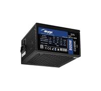 Akyga ATX - Alimentatore di rete 800 W AK-C1-800 P4+4, 2 x PCI-E 6 + 2 pin 6X SATA 3X Molex APFC Fan 12 cm 80 Plus