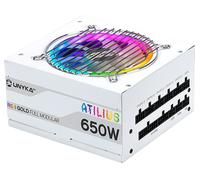ALIMENTATORE CASE PC UNYKACH ATX Atilus RGB White 650W